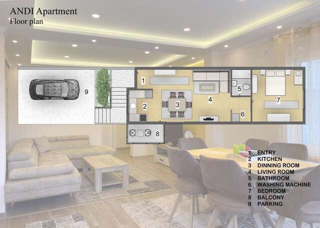 Апартаменты ANDI Apartment Улцинь-5
